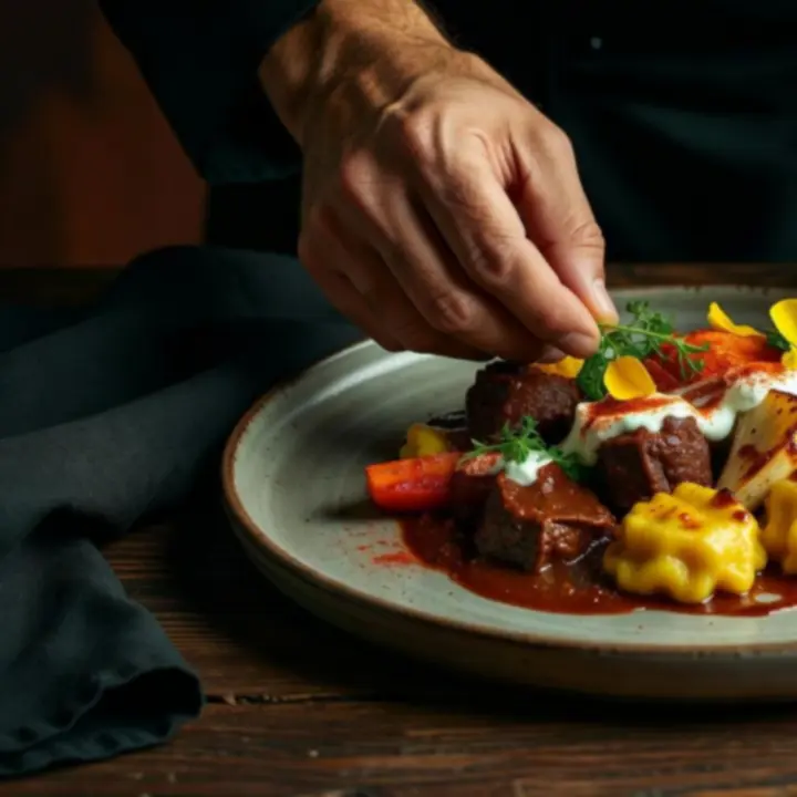 Gourmet, regionális fogások művészi tálalással a Valasztasplusz séfjeitől.